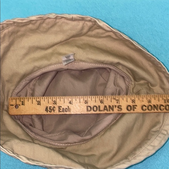 JACLYN SMITH Bucket hat tan wide brim beach sun summer size OSFA - Picture 9 of 9